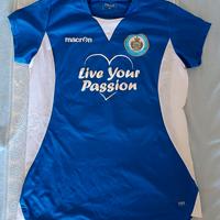 Calcio maglia blu donna Macron