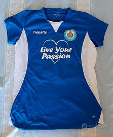 Calcio maglia blu donna Macron
