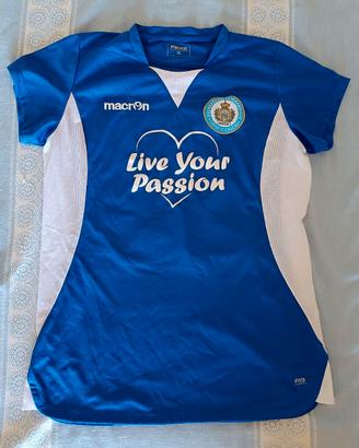 Calcio maglia blu donna Macron