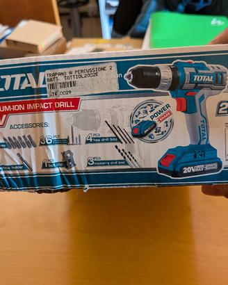 trapano a percussione a batteria Total