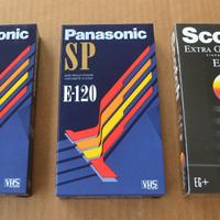 Cassette VHS Scotch e Panasonic nuove
