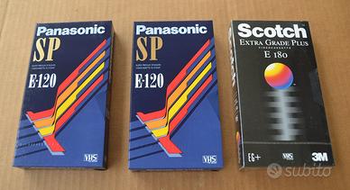 Cassette VHS Scotch e Panasonic nuove