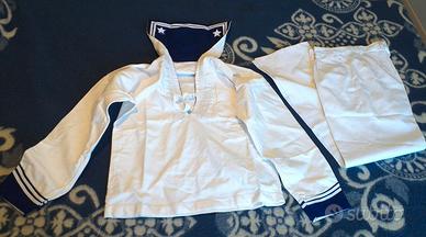 Giubba bianca e pantaloni vintage da Marinaio M.M.