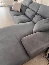 Divano grigio sfoderabile poltrone e sofà