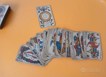 mazzo di carte Tarot Viassone anno 1940 completo