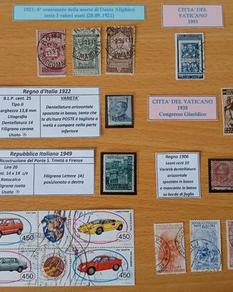 Francobolli usati area italiana