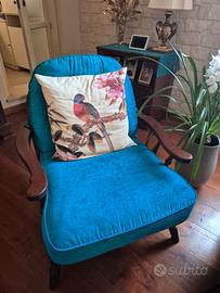 Divani  vintage in ciliegio di Fantoni, anni '80.