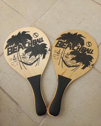 Coppia Racchette da Spiaggia Beachball