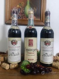 3 bottiglie di vino collezione.