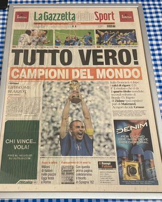 Gazzetta dello sport 10 luglio 2006