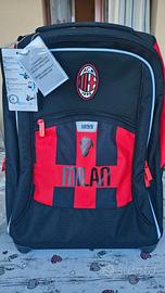 ZAINO TROLLEY SEVEN ORIGINALE AC MILAN NUOVO