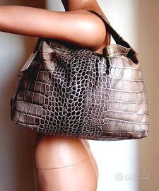 Originale FURLA, borsa tracolla vera pelle moucha
