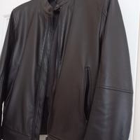 Giacca pelle Mango marrone