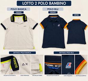 Lotto 2 polo bambino SUN68 e K-Way