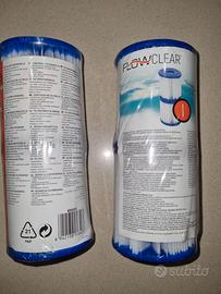 4X Cartuccia Filtro Compatibile - filtro flowclear