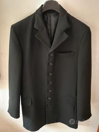 Giacca Uomo Lunga Nera Taglia 48 Made in Italy