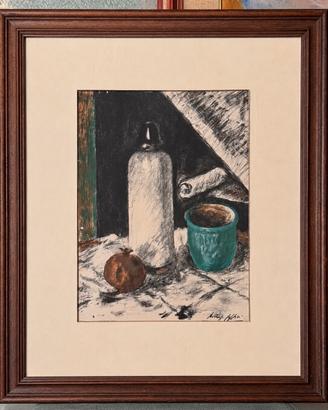 Litografia di Ardengo Soffici con cornice