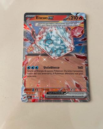 Carta pokemon Eiscue EX