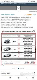 telo SUV antigrandine - Accessori Auto In vendita a Ferrara