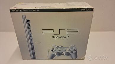 Playstation2 Slim Silver Boxata