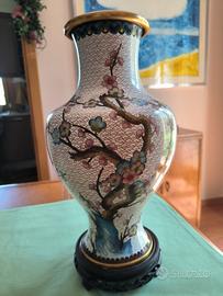 Vaso cinese cloisonné