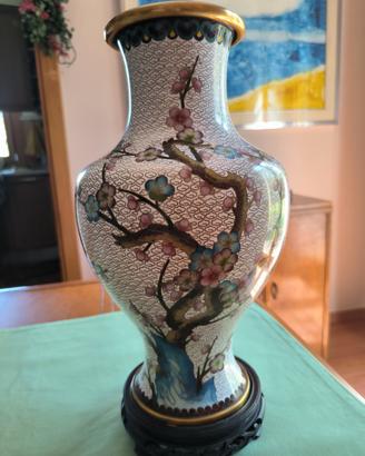 Vaso cinese cloisonné