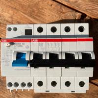 ABB salvavita + magnetotermico c10 3fasi + neutro