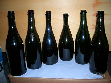 Bottiglie vuote vino champagnotte, magnum, ecc