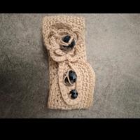 Braccialetto beige di cotone/stoffa 