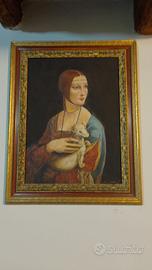Quadro “Dama con ermellino” copia