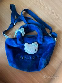 borsa hello kitty blu bambini