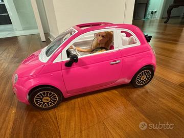 Macchina Barbie Fiat 500 rosa