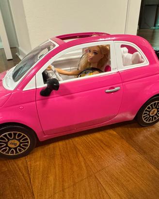 Macchina Barbie Fiat 500 rosa