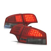 FANALI AUDI A4 B7 04-07 LED ROSSO AFFUMICATO