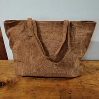 Borsa in pelle scamosciata rosa