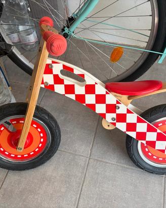 Minibike in legno senza pedali
