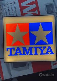 logo tamiya retro illuminato