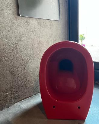 Vaso da terra rosso lucido NIC