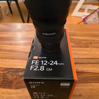 obiettivo sony 12 24 gm master nuovo