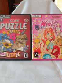 due CD ROM puzzle e winx