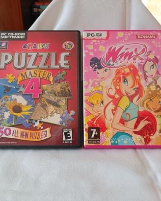 due CD ROM puzzle e winx