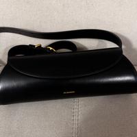 Borsa Cannolo nera di Jil Sander