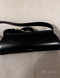 Borsa Cannolo nera di Jil Sander