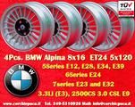 4 Cerchi BMW Alpina 8x16 4x100 BMW E21 E30