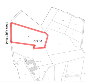 Fronte strada, con accesso. Ben esposto