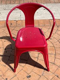 16 Sedie Tolix Rosse con Braccioli – Arredo Bar