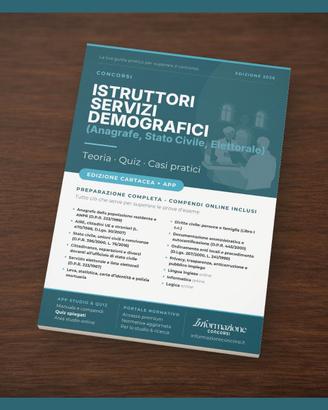 Manuale Concorso Servizi Demografici Completa