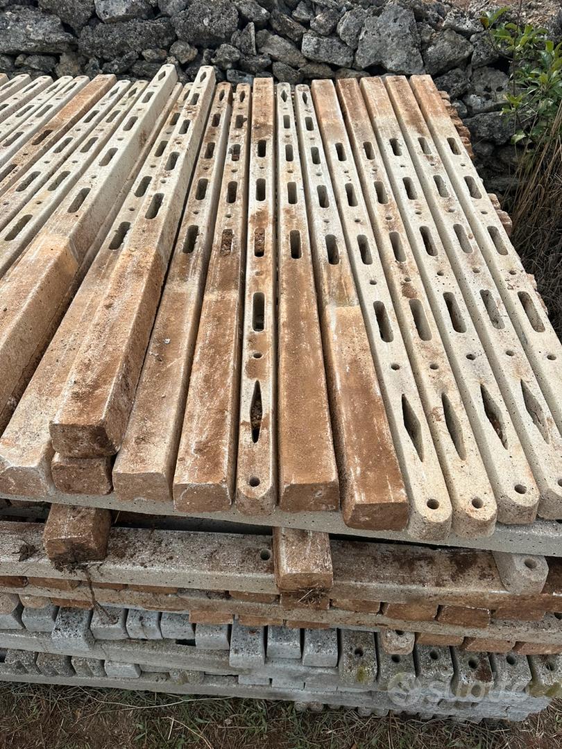Paletti in cemento per recinzioni, vigneto uliveto - Giardino e Fai da ...