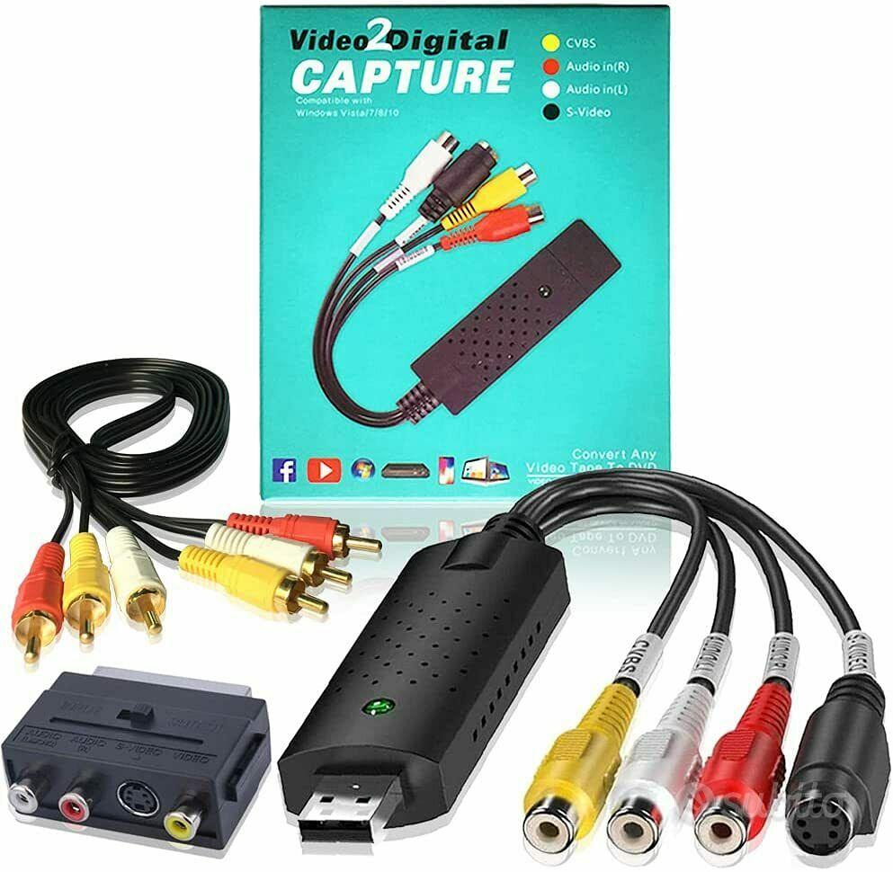 Videoregistratore Vhs DIGITNOW! Scart Video Grabber Scheda Acquisizione ...