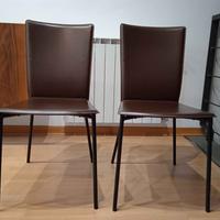 Sedie Calligaris cuoio marrone